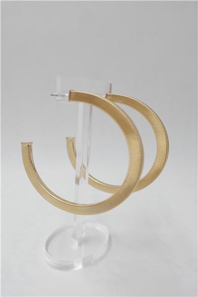 Overall Luxe Round Hoop Earrings