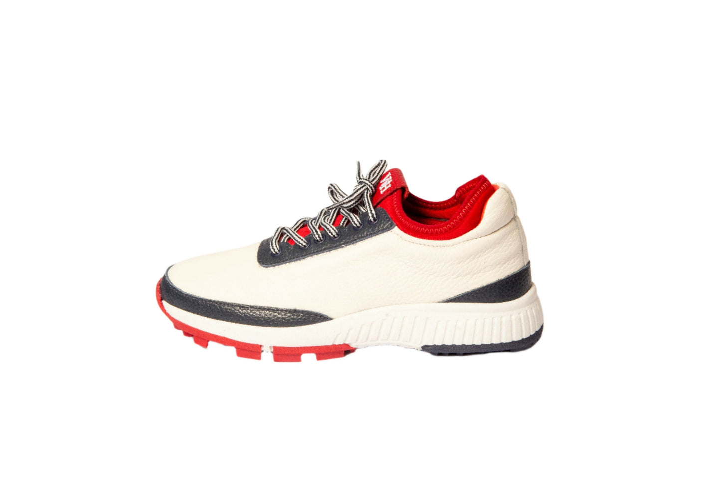 Zapatos de golf Lynx Deerskin para mujer en azul marino y rojo