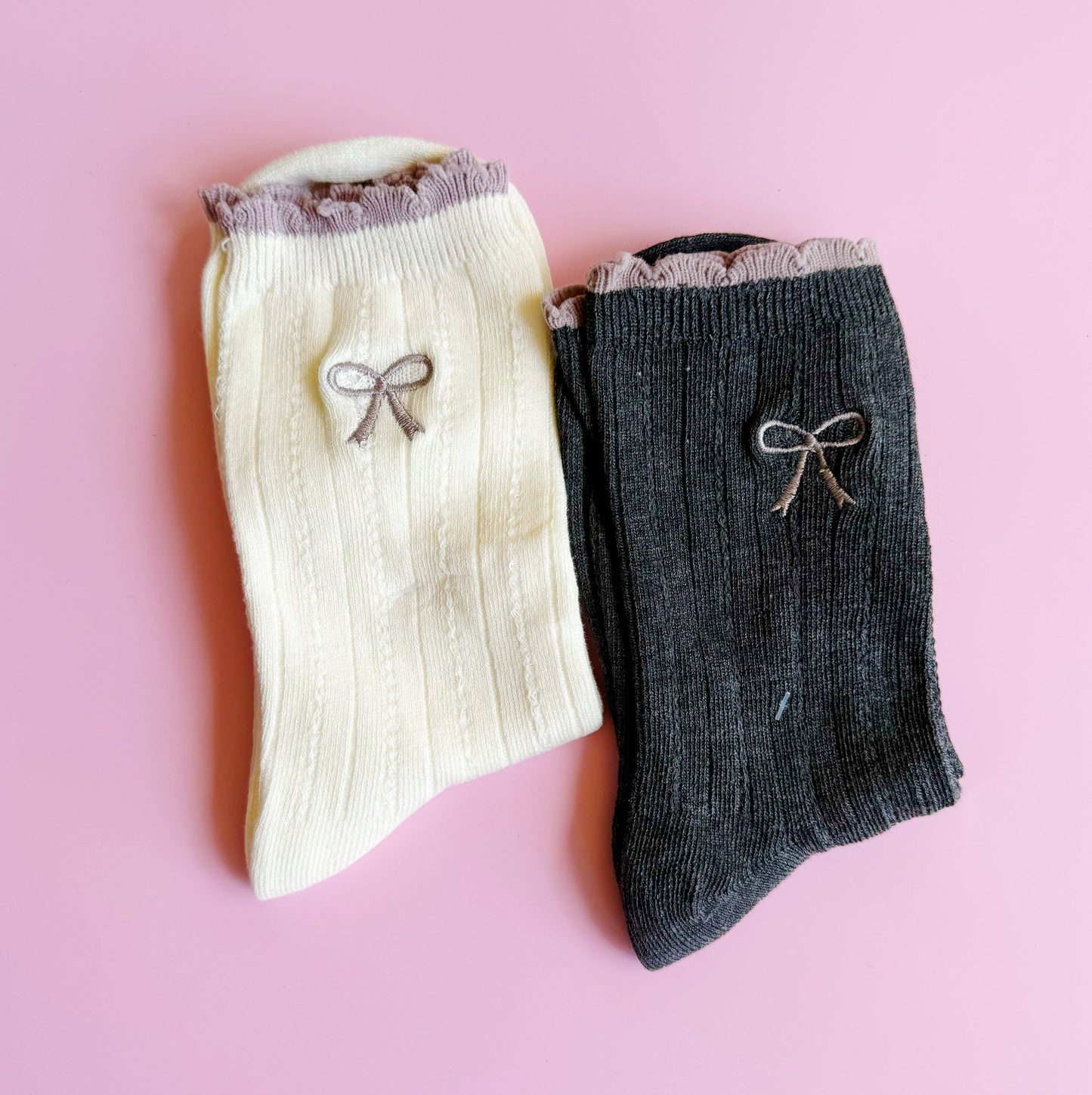 Bow Bow Socks Set Of 2