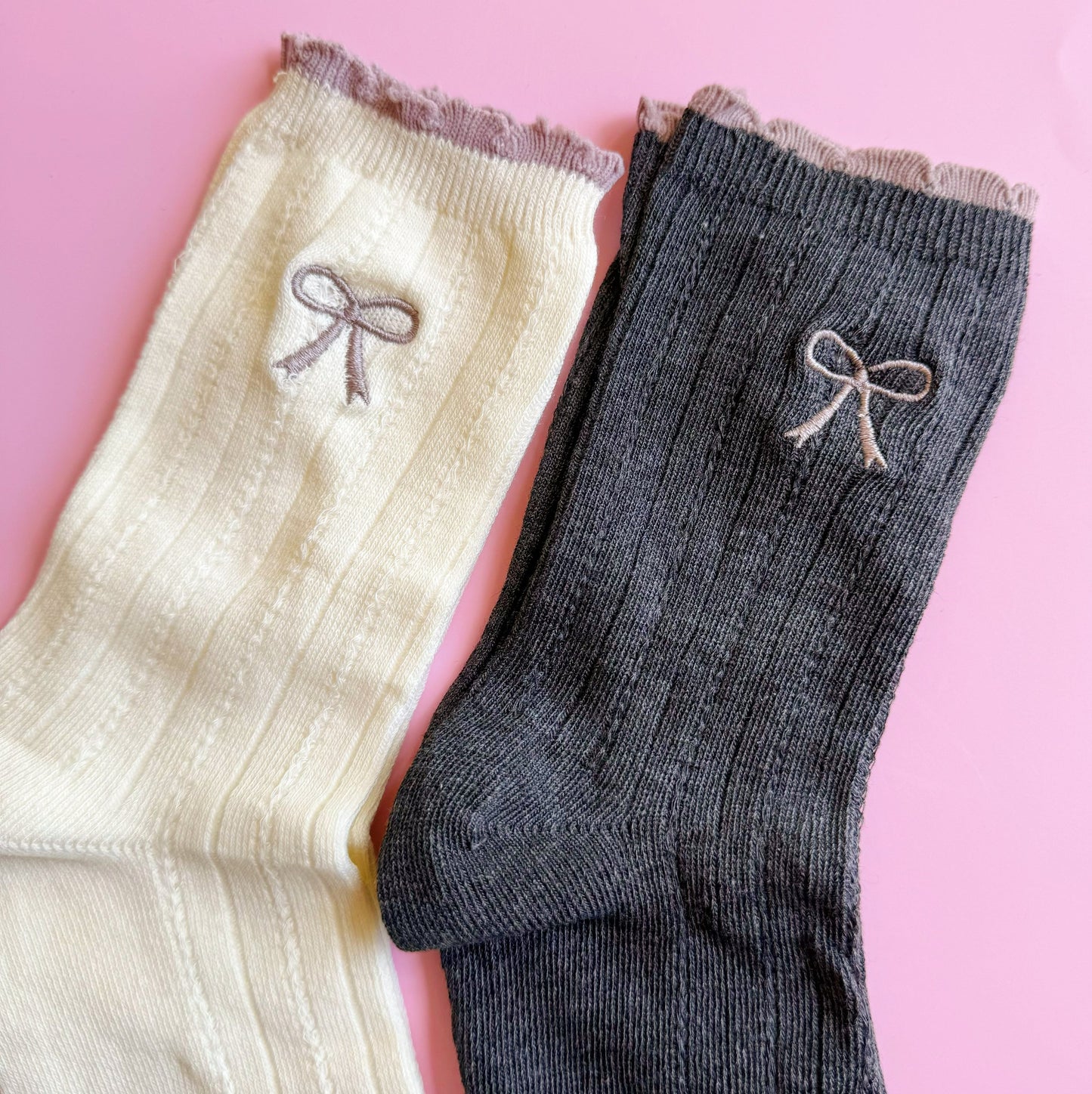 Bow Bow Socks Set Of 2