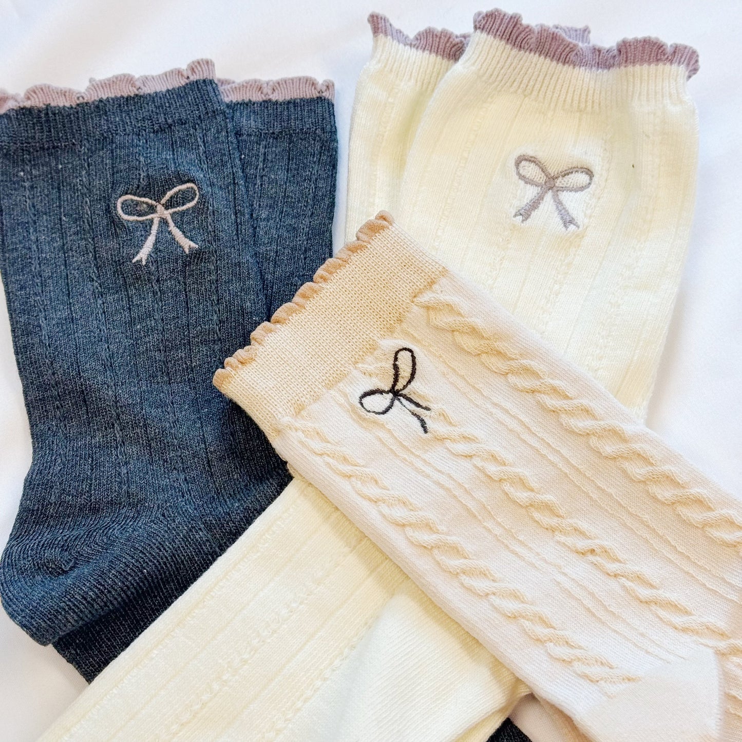 Bow Bow Socks Set Of 2