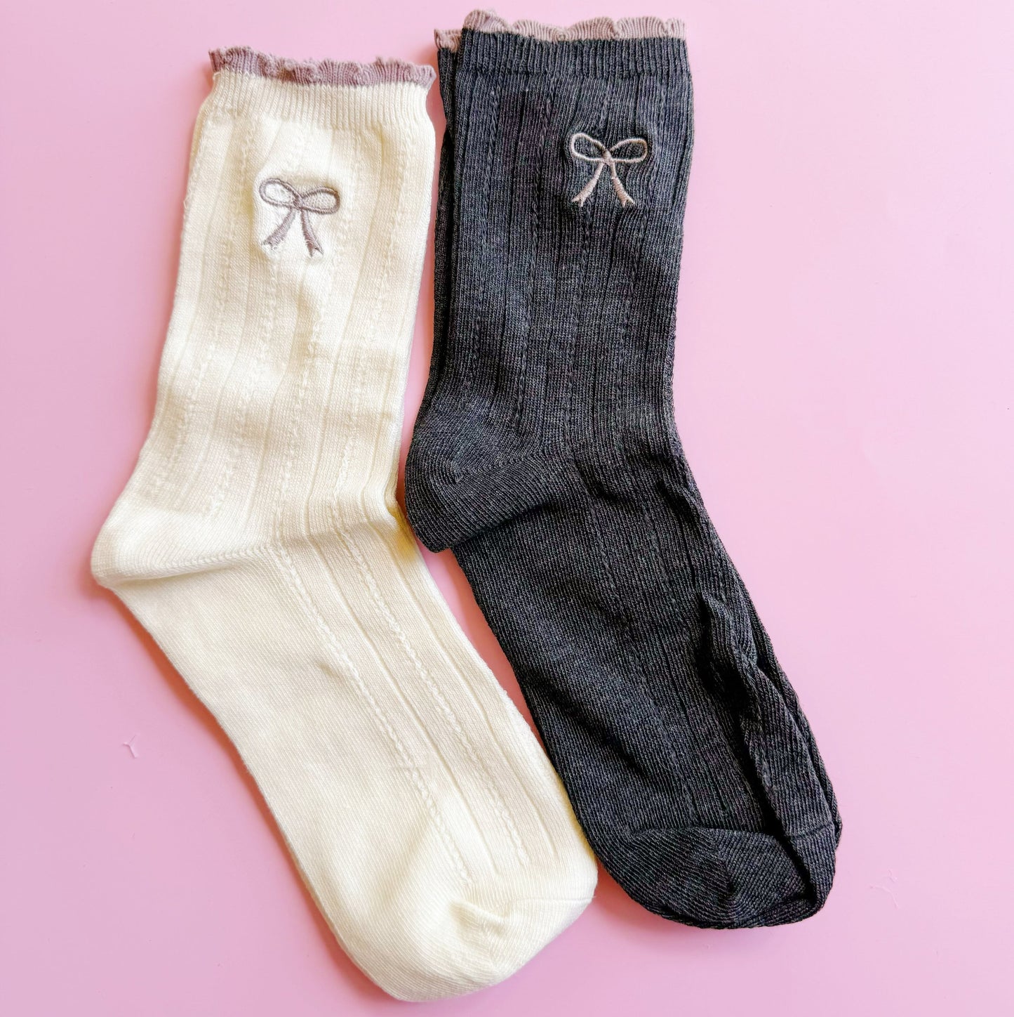 Bow Bow Socks Set Of 2