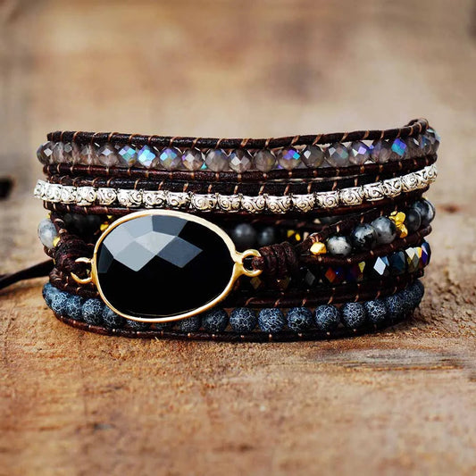 Pulsera de ónix negro