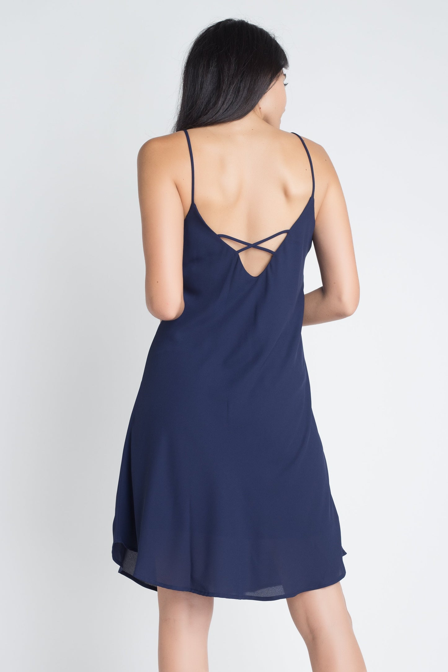 Vestido casual fluido sin mangas para mujer