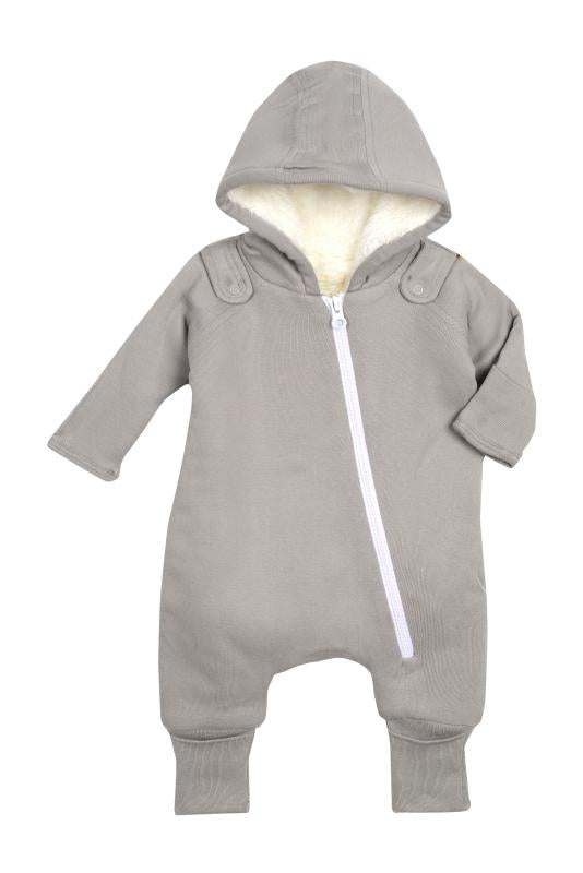 Mono + babero Smart Cuddly - Gris