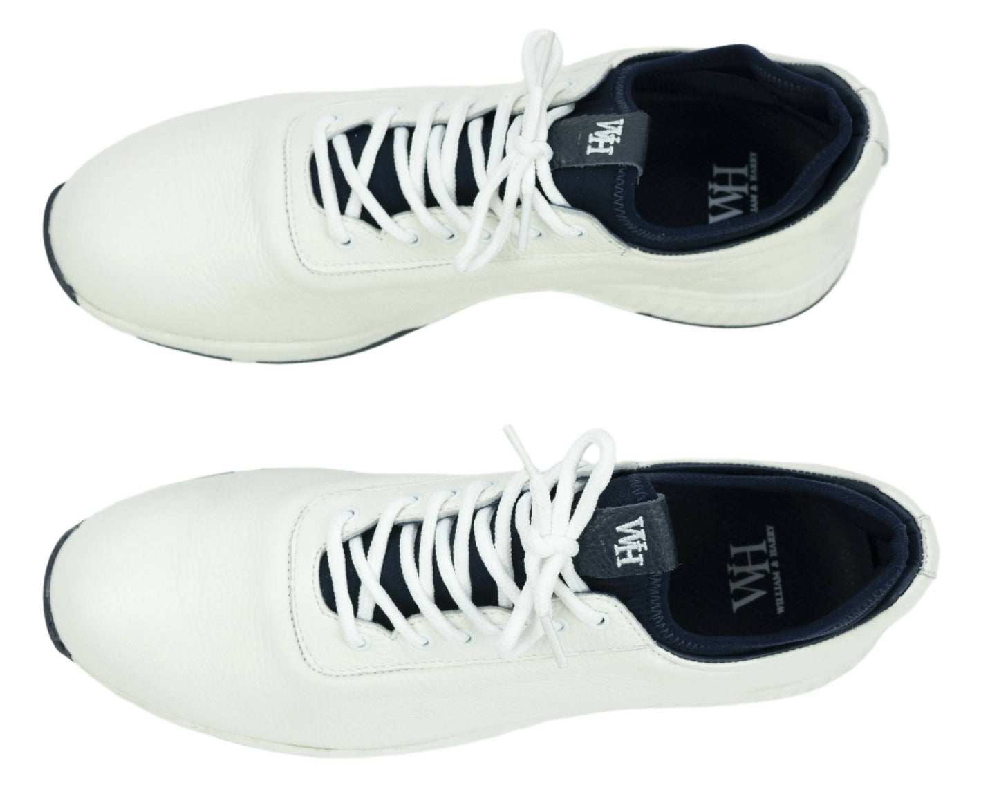 Men's Deerskin Ace Golf Shoes White & Navy