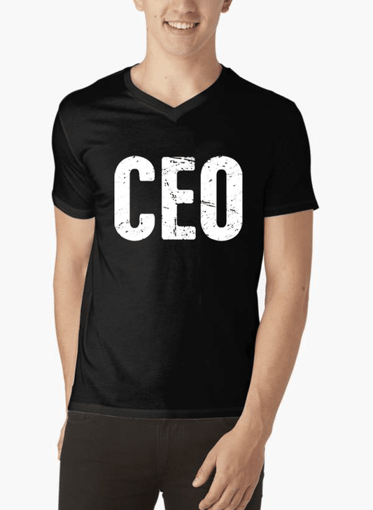 CEO V넥 티셔츠 