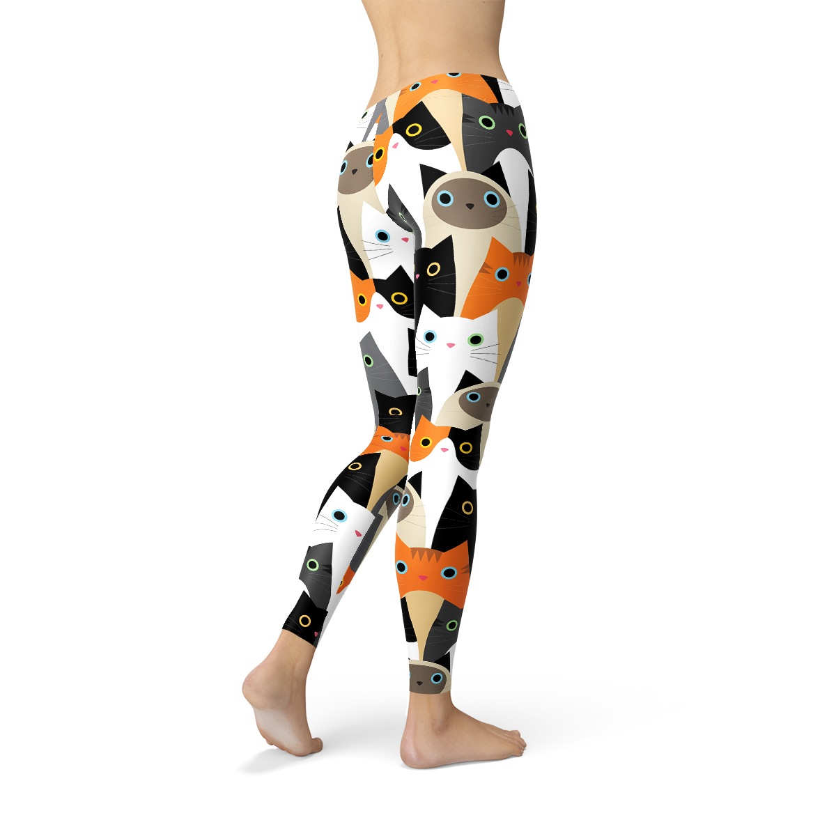 Leggings de mujer con estampado de gatos por todas partes