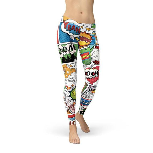 Leggings de cómic para mujer