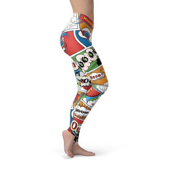 Leggings de cómic para mujer