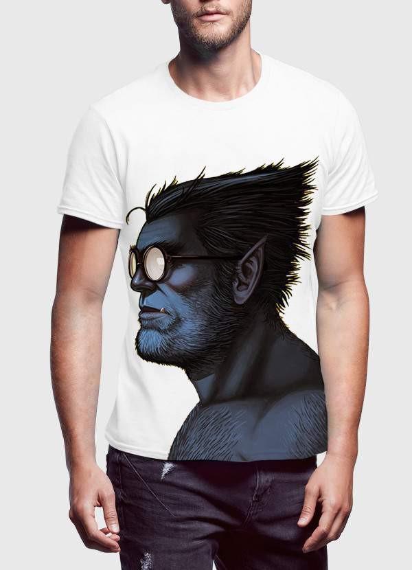 Camiseta con retrato de la bestia