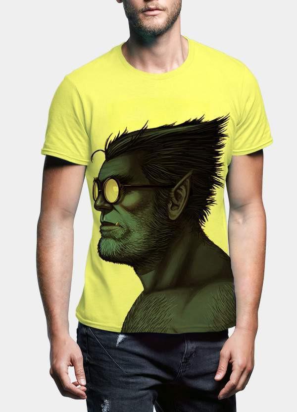 Camiseta con retrato de la bestia