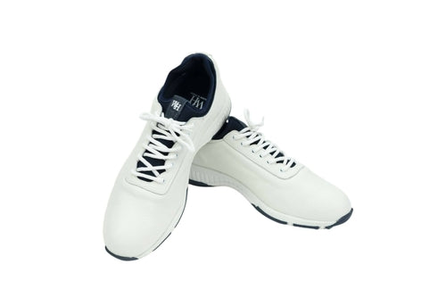 Men's Deerskin Ace Golf Shoes White & Navy